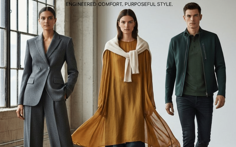 A Model Adjusting A White Shirt Emphasizing How Fit And Fabric Make It Adaptable For Various Outfits A Model Adjusting A White Shirt, Emphasizing How Fit And Fabric Make It Adaptable For Various Outfits.