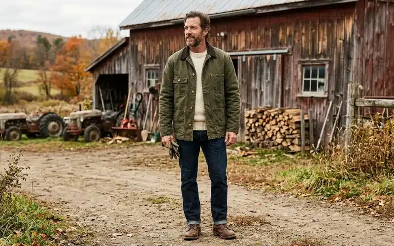 Barn Jacket Or Chore Coat As Classic American Casual Outerwear Staple Barn Jacket Or Chore Coat As Classic American Casual Outerwear Staple