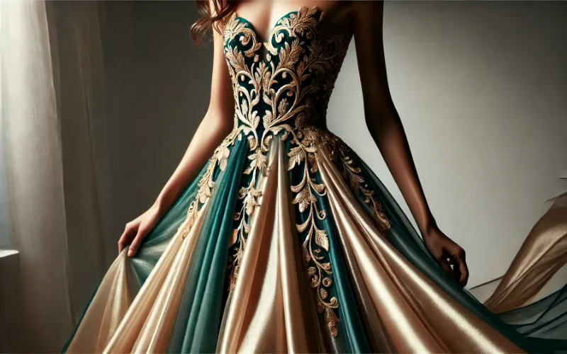 Dall·e 2025 01 03 05.48.14 A Stunning Formal Dress In A Color Combination Of Deep Emerald And Champagne Gold. The Dress Features An Elegant Emerald Green Bodice With Intricate G 1 Dall·e 2025 01 03 05.48.14 A Stunning Formal Dress In A Color Combination Of Deep Emerald And Champagne Gold. The Dress Features An Elegant Emerald Green Bodice With Intricate G 1