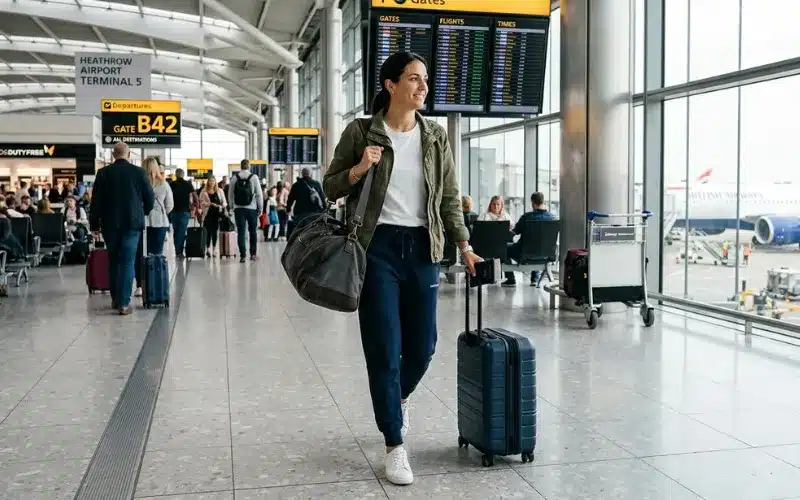 Heavyweight French Terry Joggers For Travel Versatile Comfortable Jogger Pants With Relaxed Fit And Smart Casual Airport Outfit