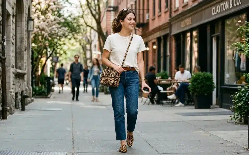 Pony Hair Accessories Styled With Denim And White Tee Casual Outfit Idea With Textured Fashion Accessories And Everyday Style Pony Hair Accessories Styled With Denim And White Tee Casual Outfit Idea With Textured Fashion Accessories And Everyday Style