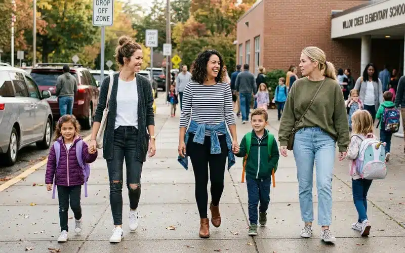 Effortless Everyday School Drop-Off Outfits for Busy Moms