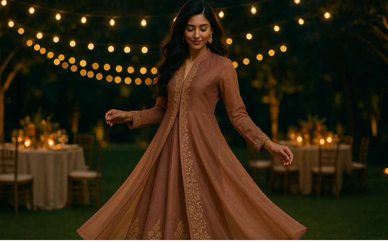 Long Coat Style Pakistani Dresses: Trendy Looks 2025